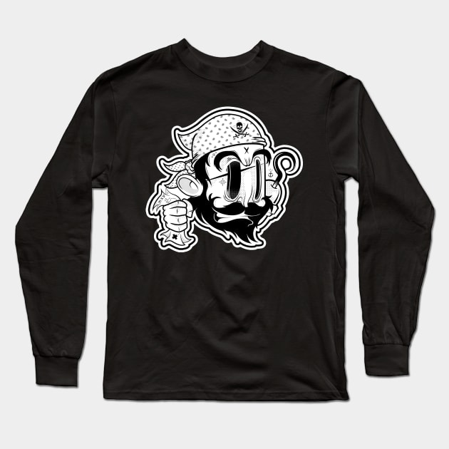 Pirate Long Sleeve T-Shirt by Mactivo